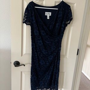 Navy blue fully lined Joseph Ribkoff dress!